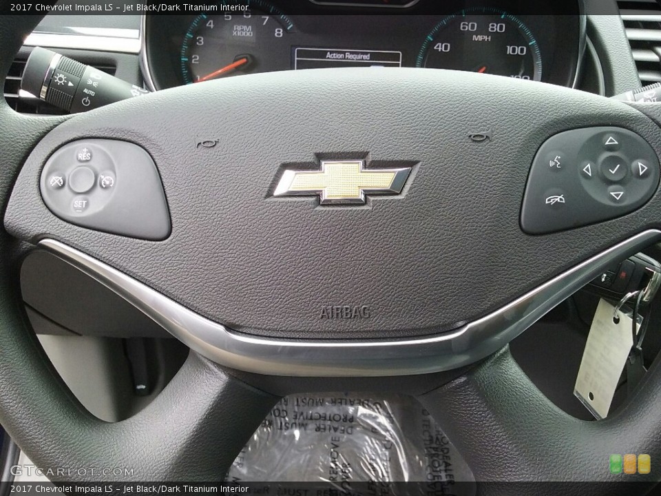 Jet Black/Dark Titanium Interior Steering Wheel for the 2017 Chevrolet Impala LS #117267562