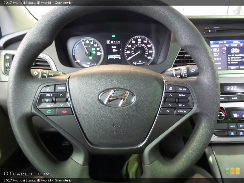 Gray Interior Steering Wheel for the 2017 Hyundai Sonata SE Hybrid #117273610