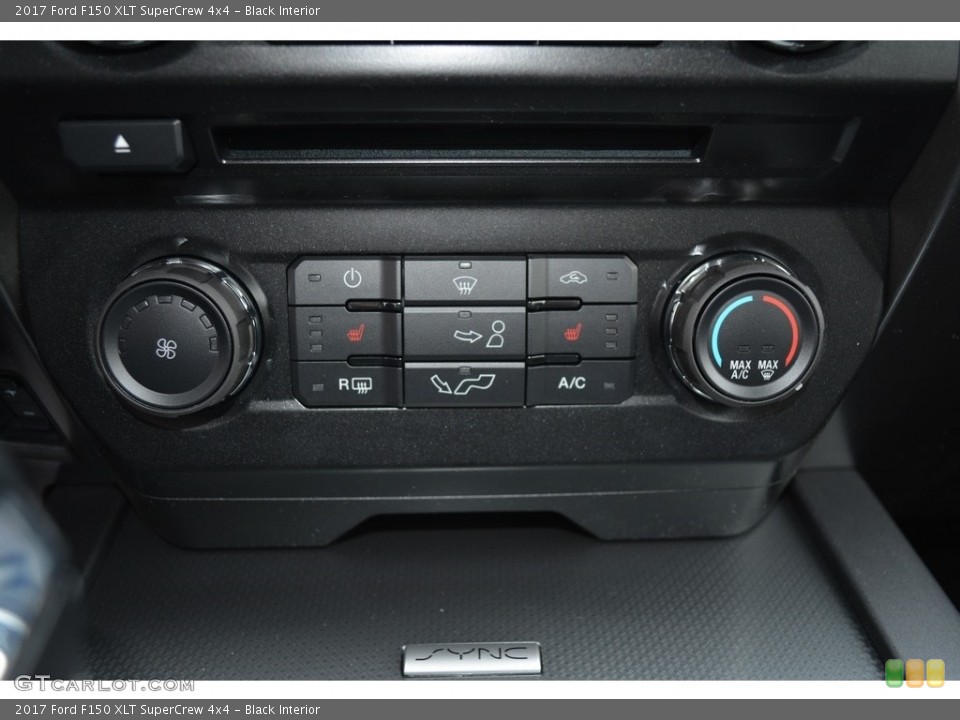 Black Interior Controls for the 2017 Ford F150 XLT SuperCrew 4x4 #117273934