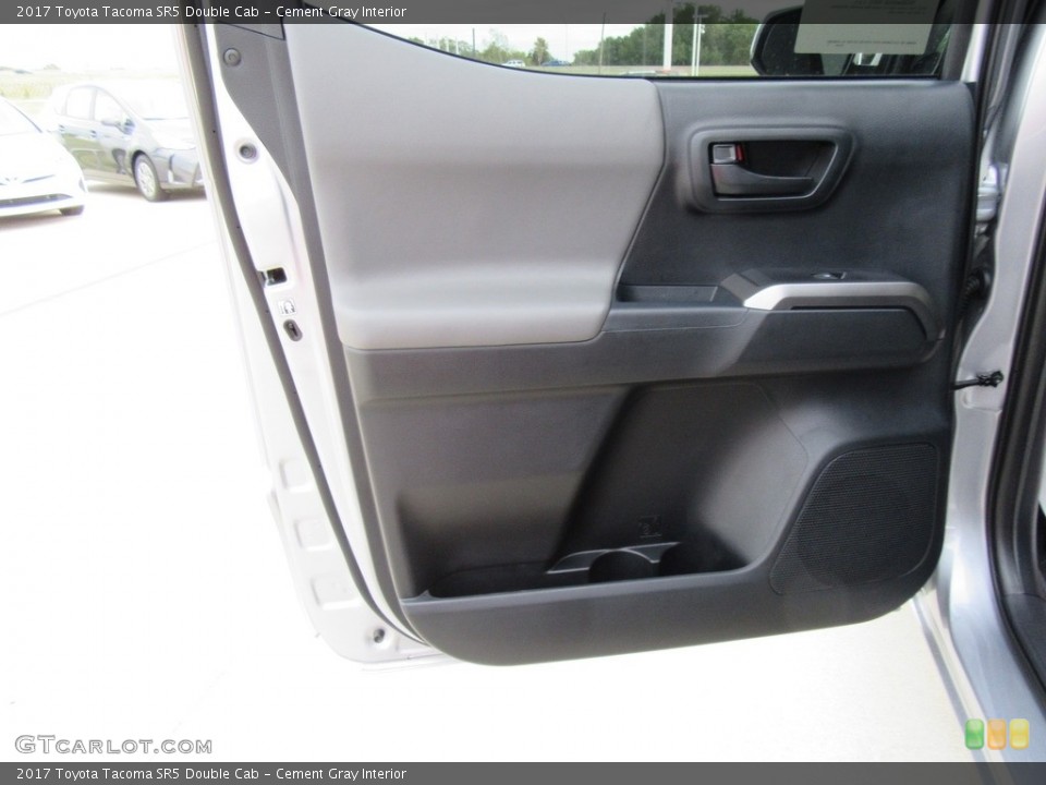Cement Gray Interior Door Panel for the 2017 Toyota Tacoma SR5 Double Cab #117277762