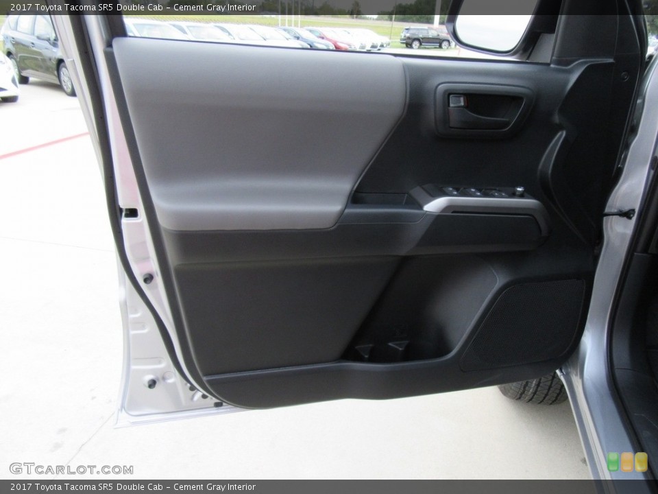 Cement Gray Interior Door Panel for the 2017 Toyota Tacoma SR5 Double Cab #117277804