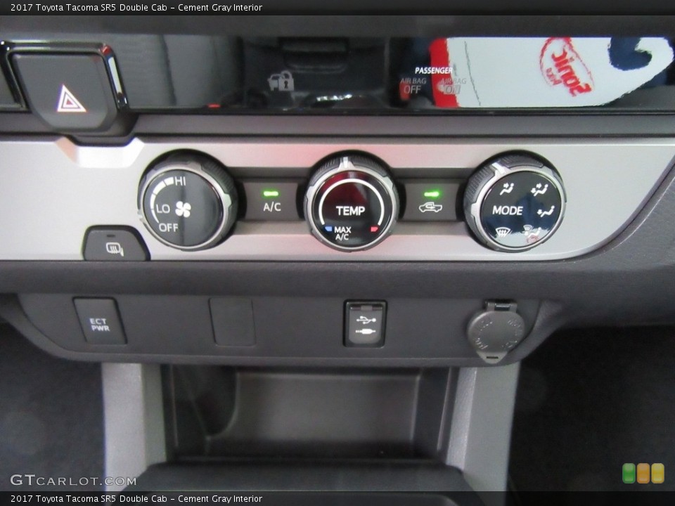 Cement Gray Interior Controls for the 2017 Toyota Tacoma SR5 Double Cab #117277987