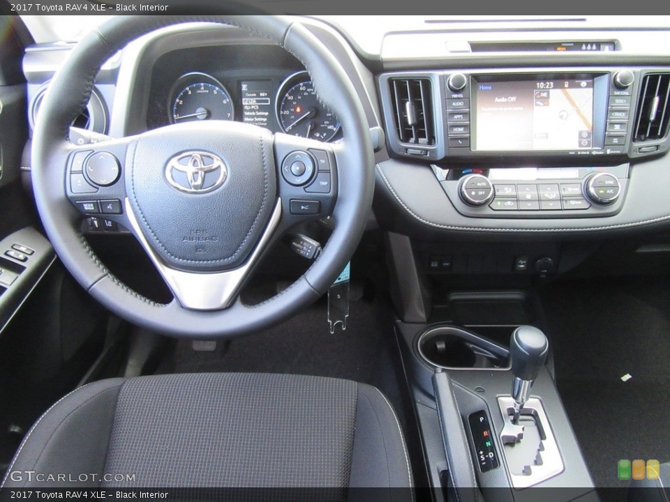 Black Interior Dashboard for the 2017 Toyota RAV4 XLE #117278773