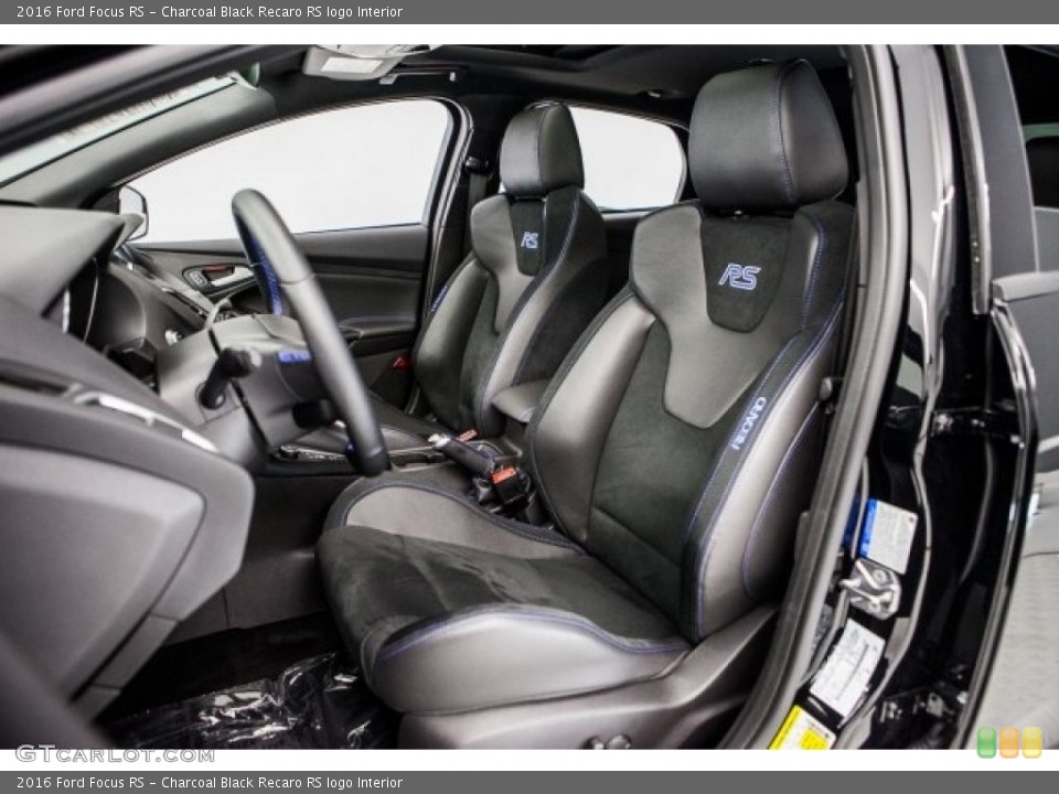 Charcoal Black Recaro RS logo Interior Front Seat for the 2016 Ford Focus RS #117282088