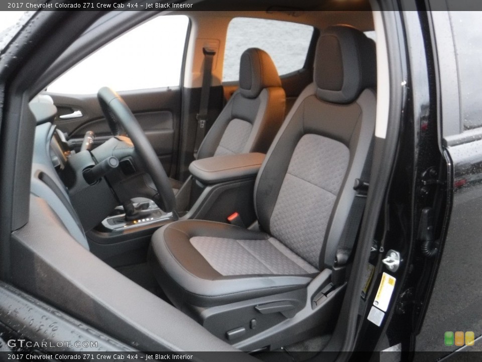 Jet Black Interior Front Seat for the 2017 Chevrolet Colorado Z71 Crew Cab 4x4 #117284000