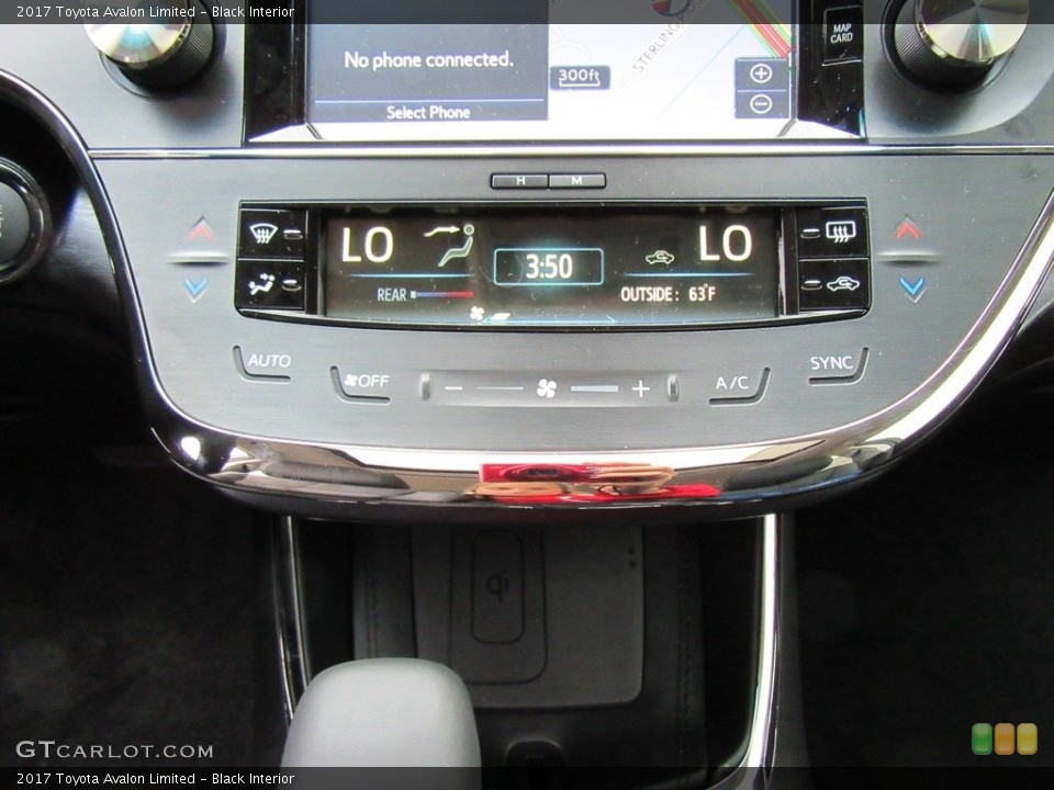 Black Interior Controls for the 2017 Toyota Avalon Limited #117286927