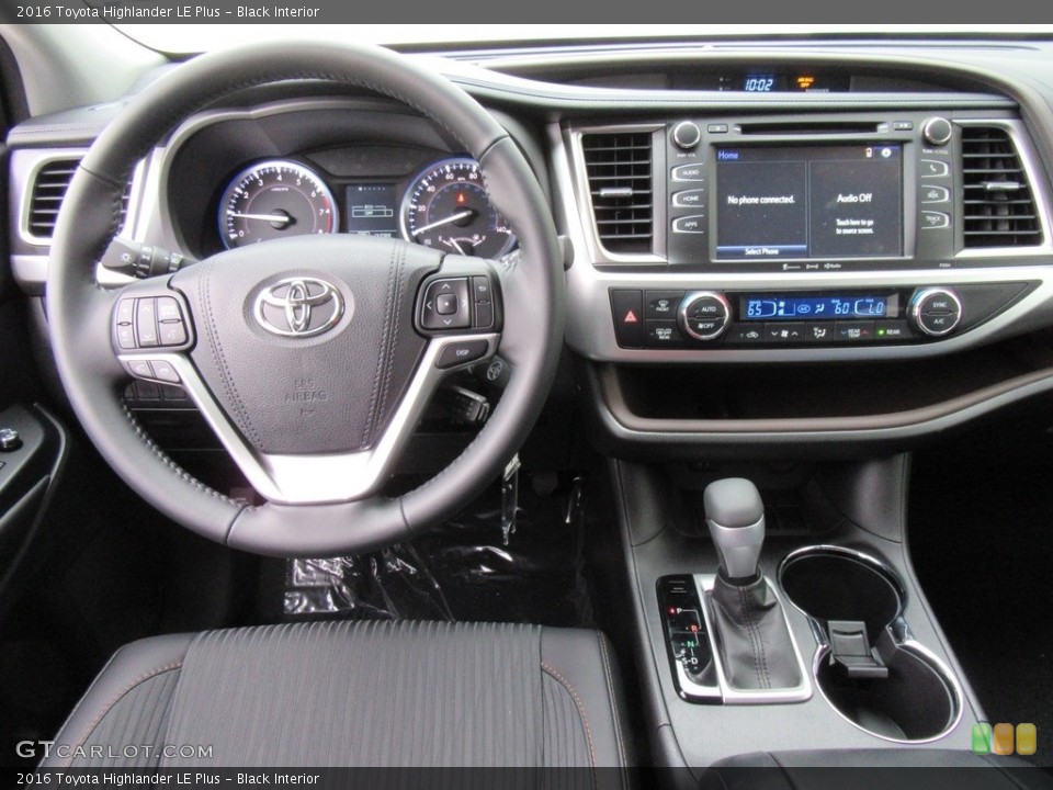 Black Interior Dashboard for the 2016 Toyota Highlander LE Plus #117288955