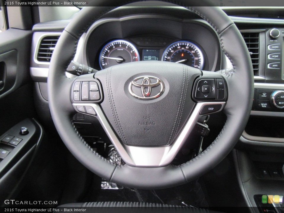 Black Interior Steering Wheel for the 2016 Toyota Highlander LE Plus #117288997