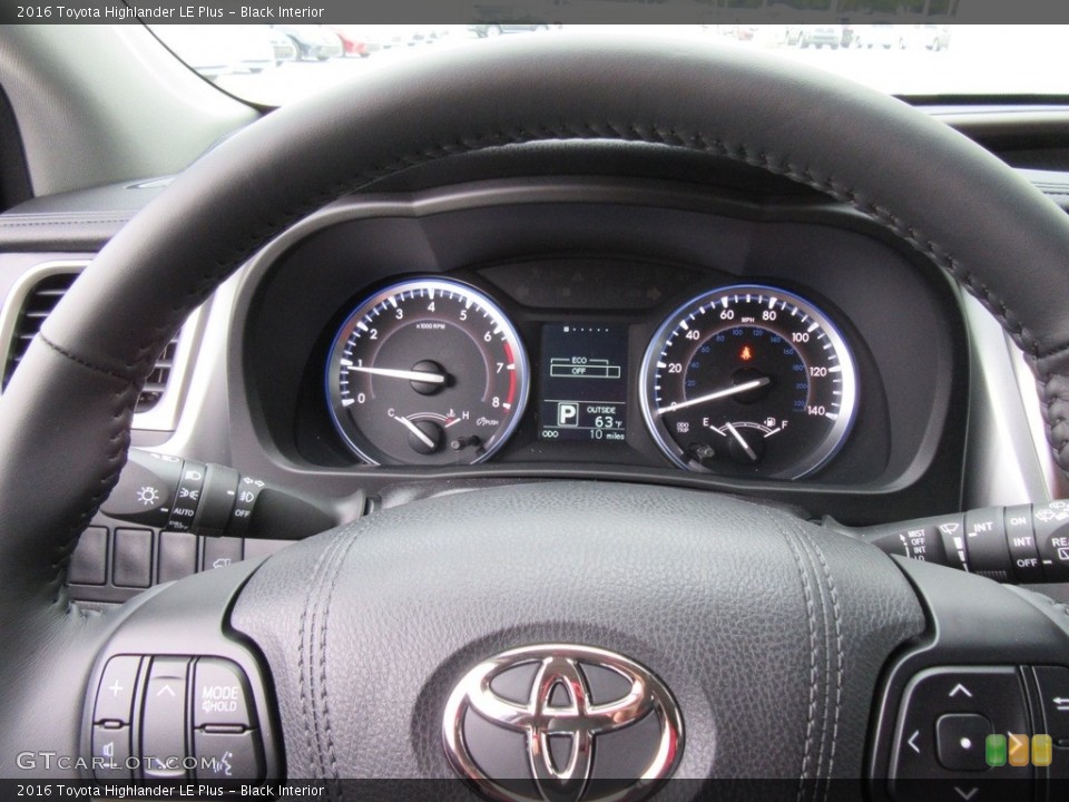 Black Interior Gauges for the 2016 Toyota Highlander LE Plus #117289006