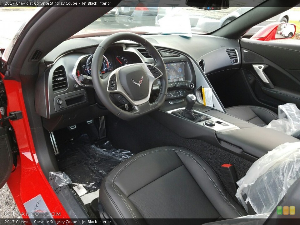 Jet Black Interior Photo for the 2017 Chevrolet Corvette Stingray Coupe #117292554