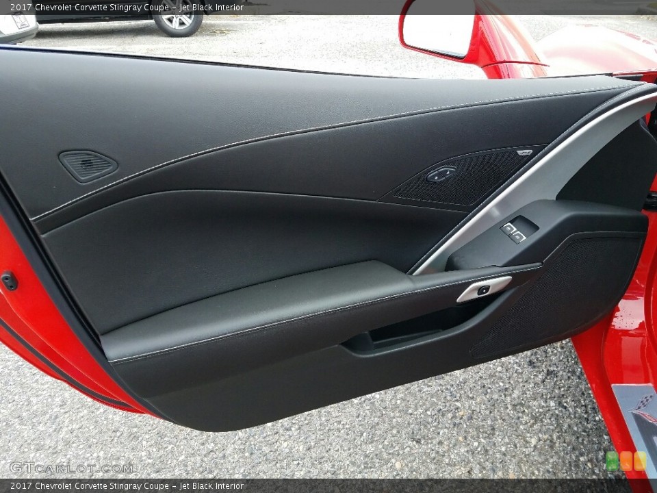 Jet Black Interior Door Panel for the 2017 Chevrolet Corvette Stingray Coupe #117292587