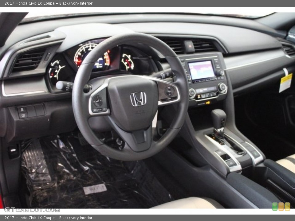 Black/Ivory Interior Dashboard for the 2017 Honda Civic LX Coupe #117295230