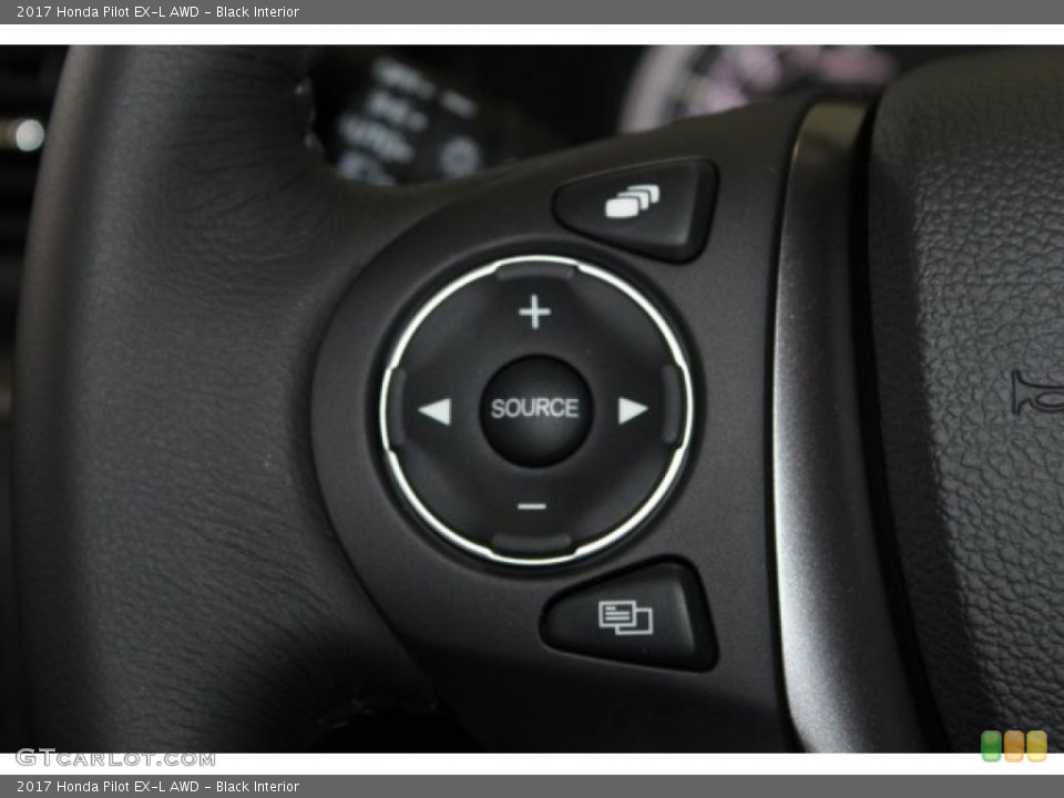 Black Interior Controls for the 2017 Honda Pilot EX-L AWD #117295674