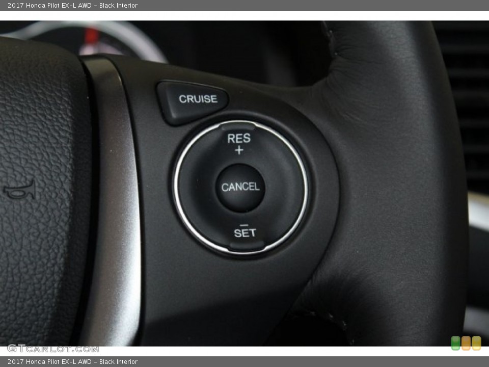 Black Interior Controls for the 2017 Honda Pilot EX-L AWD #117295686
