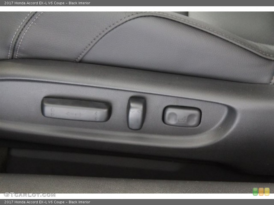 Black Interior Front Seat for the 2017 Honda Accord EX-L V6 Coupe #117296769