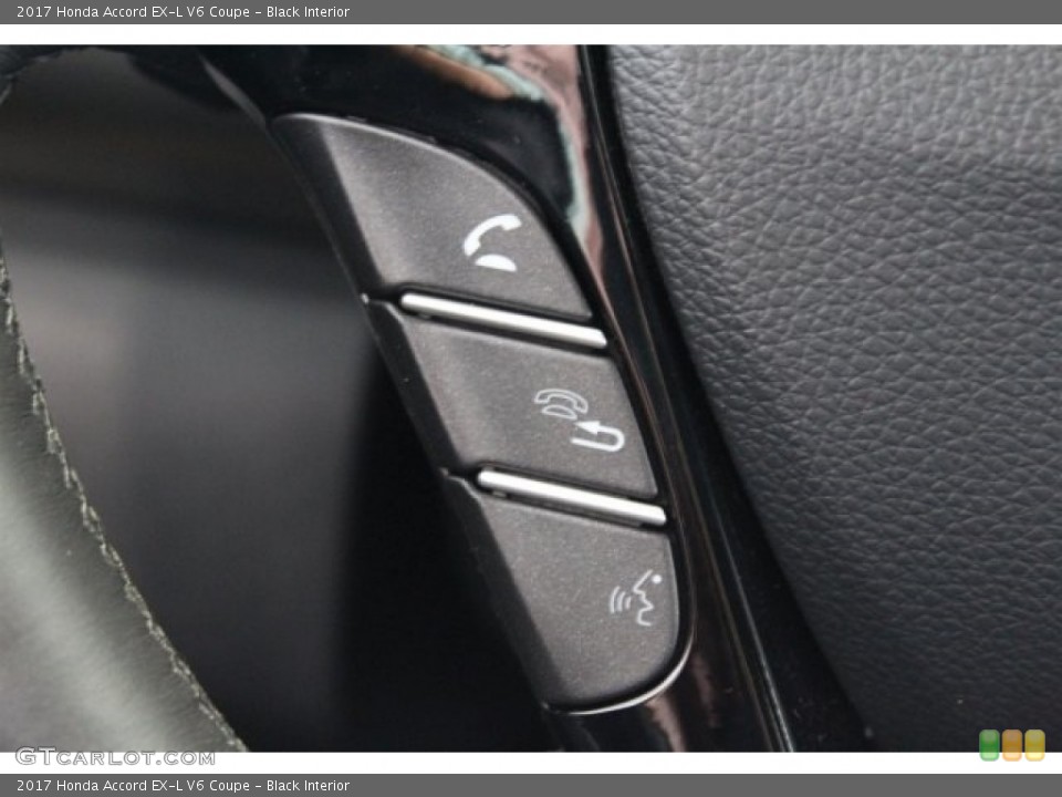 Black Interior Controls for the 2017 Honda Accord EX-L V6 Coupe #117296853