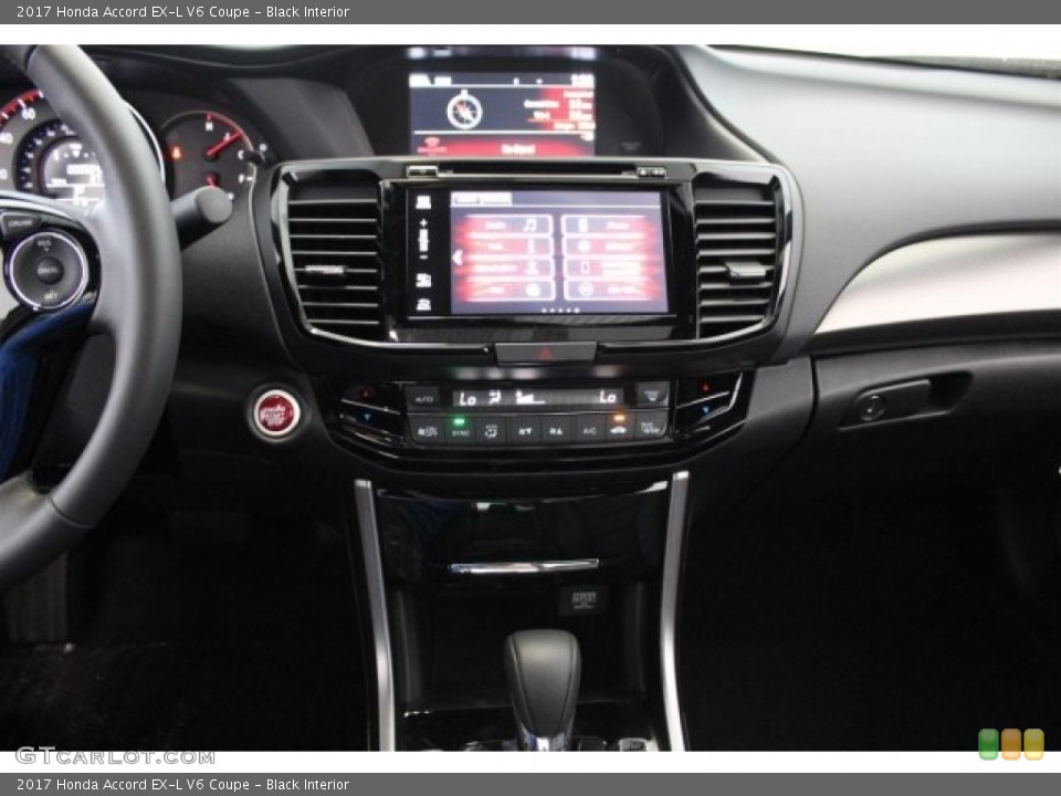 Black Interior Controls for the 2017 Honda Accord EX-L V6 Coupe #117296861