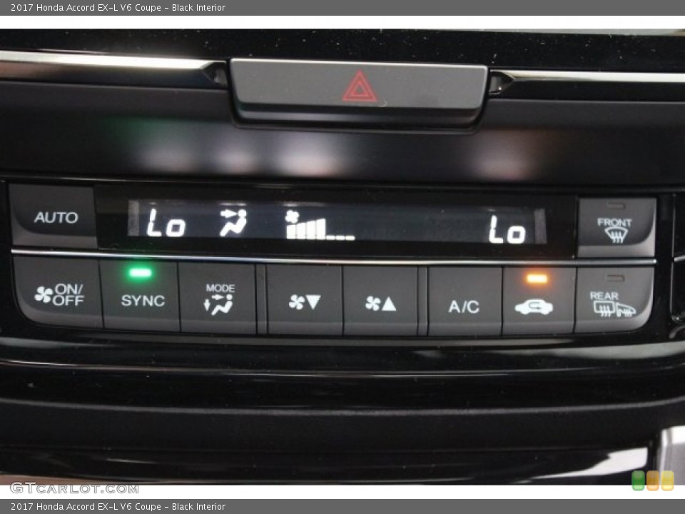 Black Interior Controls for the 2017 Honda Accord EX-L V6 Coupe #117296943