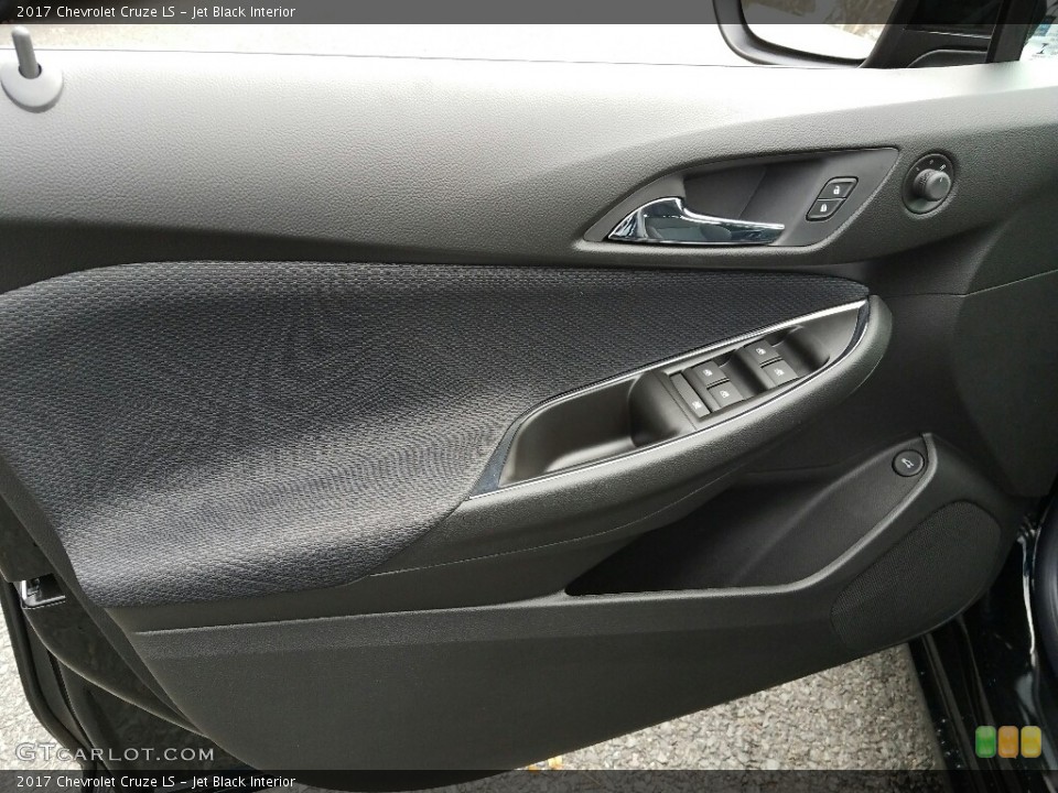 Jet Black Interior Door Panel for the 2017 Chevrolet Cruze LS #117297180