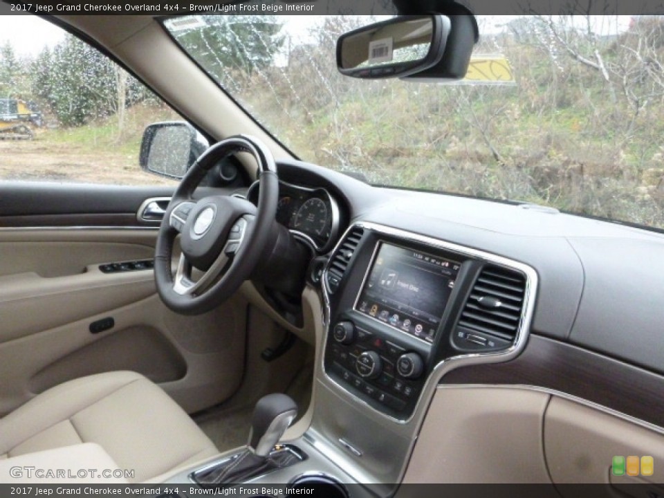 Brown/Light Frost Beige Interior Dashboard for the 2017 Jeep Grand Cherokee Overland 4x4 #117300540