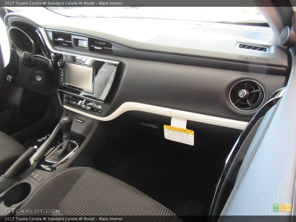 Black Interior Dashboard for the 2017 Toyota Corolla iM  #117303498
