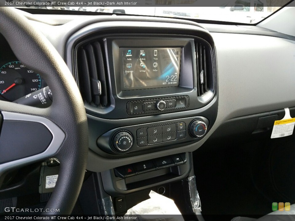 Jet Black/­Dark Ash Interior Controls for the 2017 Chevrolet Colorado WT Crew Cab 4x4 #117308100