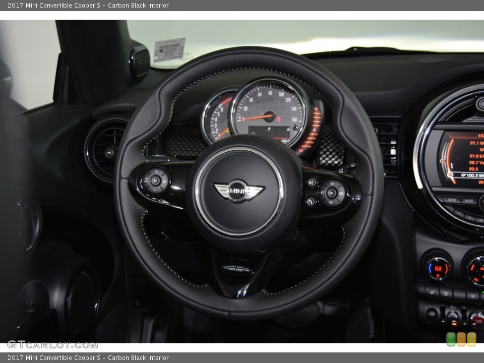 Carbon Black Interior Steering Wheel for the 2017 Mini Convertible Cooper S #117311232