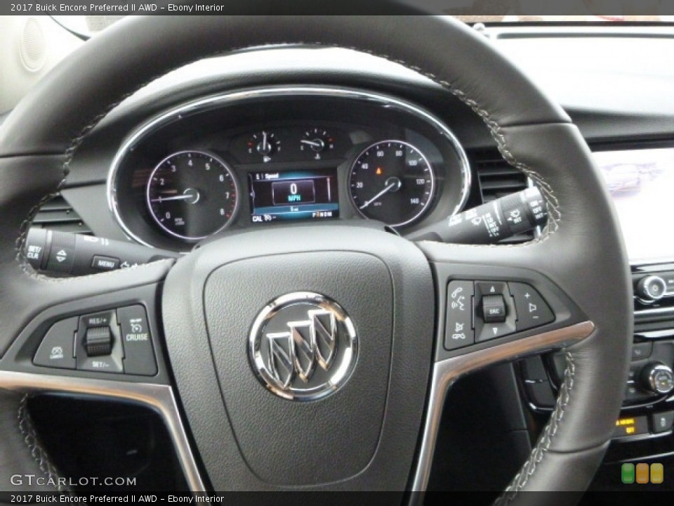 Ebony Interior Steering Wheel for the 2017 Buick Encore Preferred II AWD #117317784