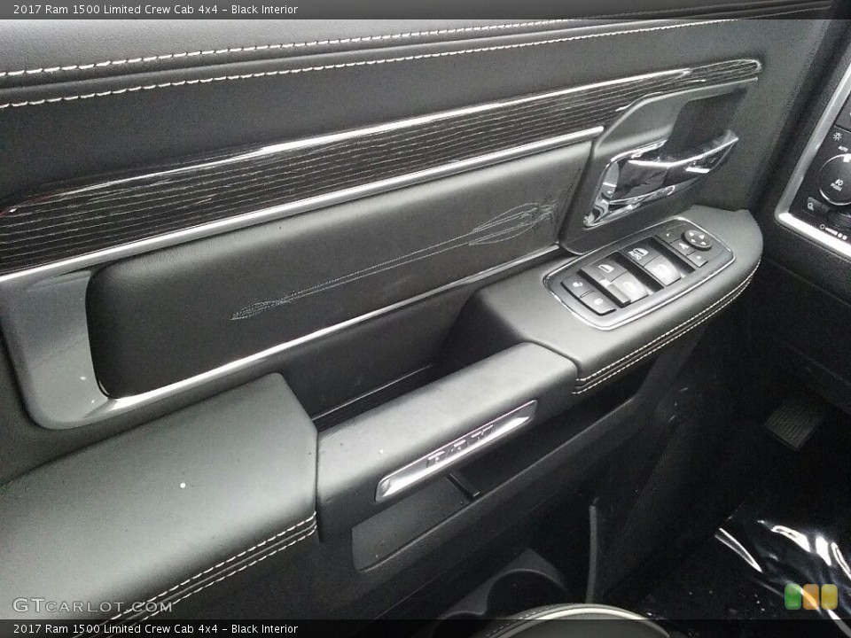 Black Interior Door Panel for the 2017 Ram 1500 Limited Crew Cab 4x4 #117317874