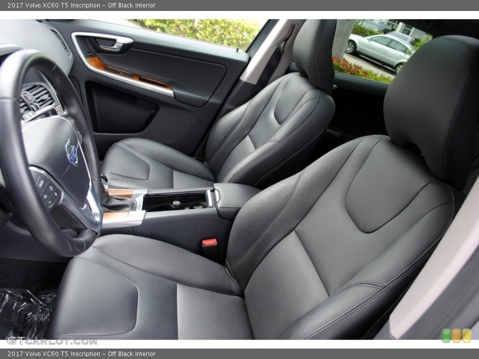 Off Black Interior Front Seat for the 2017 Volvo XC60 T5 Inscription #117322960