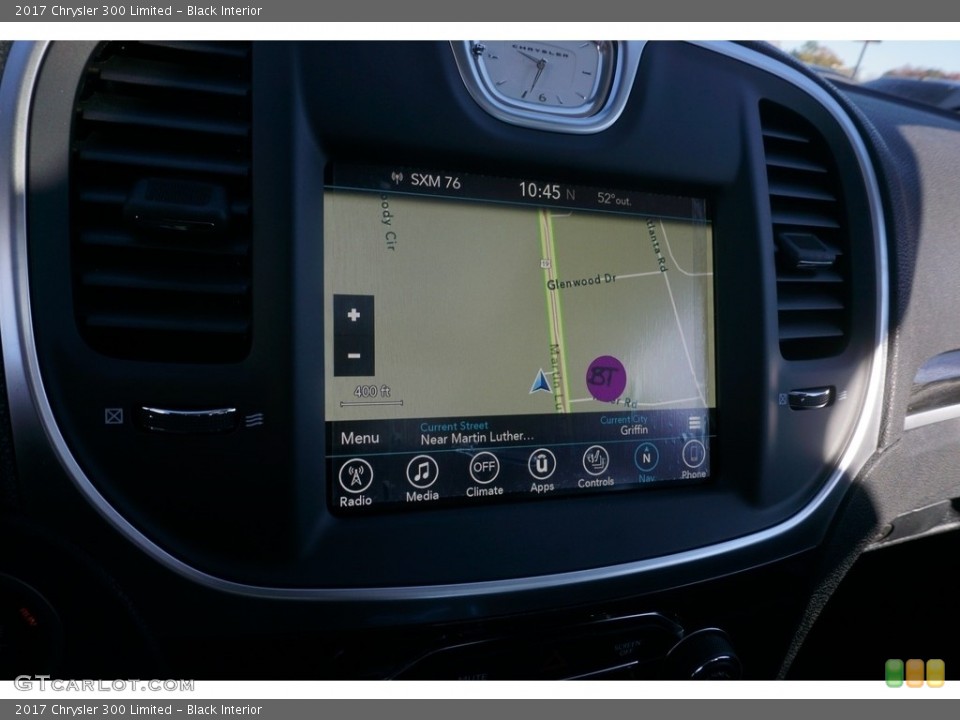 Black Interior Navigation for the 2017 Chrysler 300 Limited #117324433