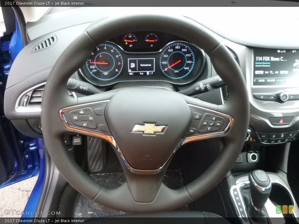 Jet Black Interior Steering Wheel for the 2017 Chevrolet Cruze LT #117324793