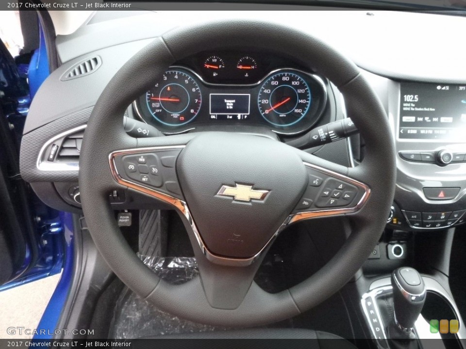 Jet Black Interior Steering Wheel for the 2017 Chevrolet Cruze LT #117325330