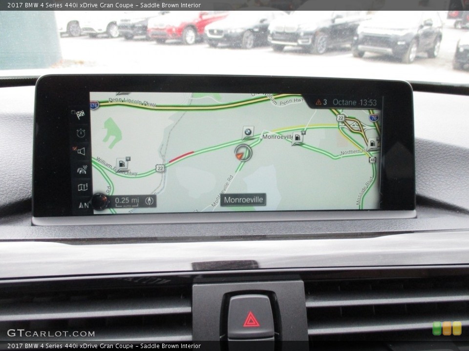 Saddle Brown Interior Navigation for the 2017 BMW 4 Series 440i xDrive Gran Coupe #117326377
