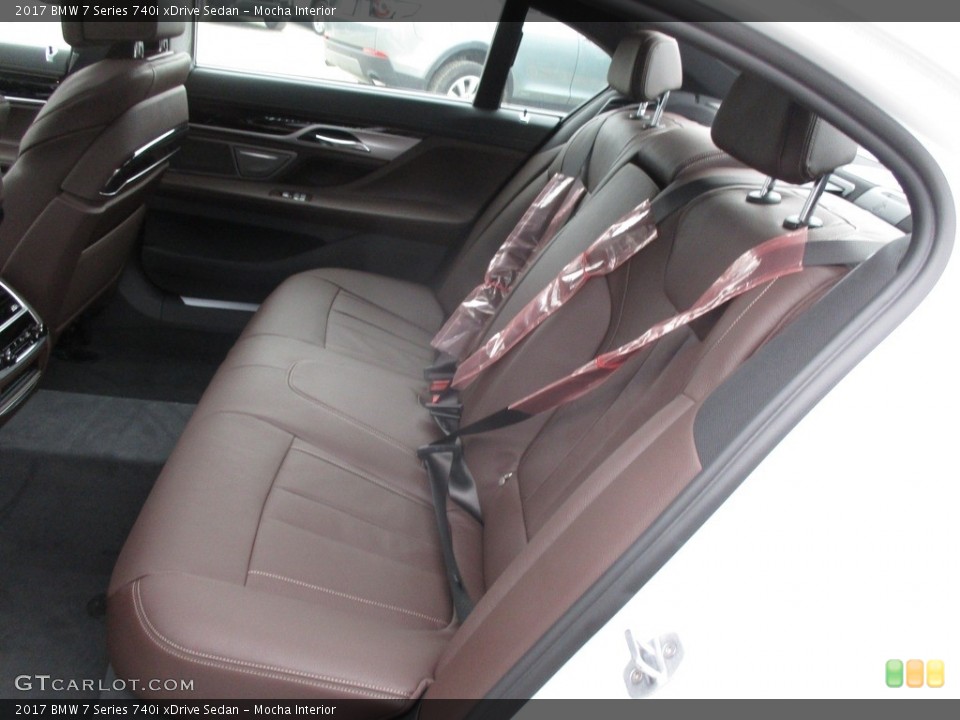 Mocha Interior Rear Seat for the 2017 BMW 7 Series 740i xDrive Sedan #117326845