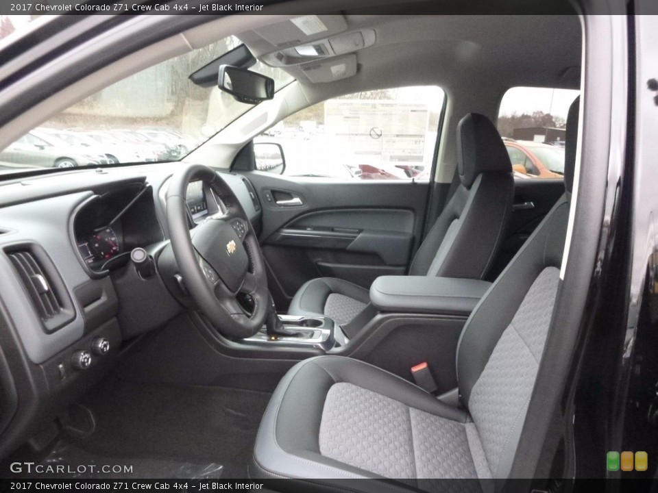 Jet Black Interior Photo for the 2017 Chevrolet Colorado Z71 Crew Cab 4x4 #117330796