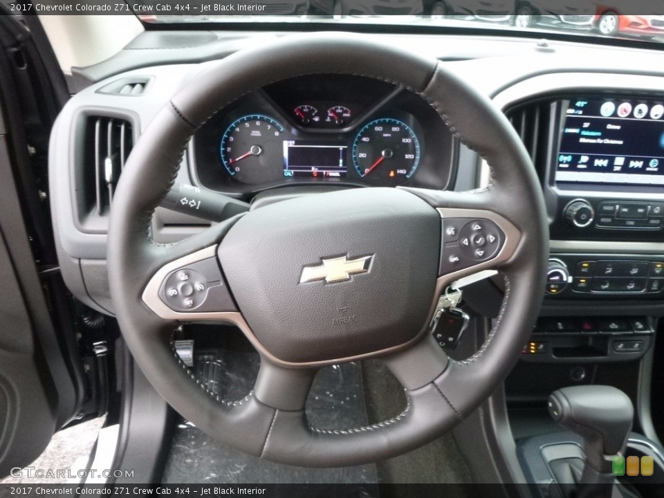 Jet Black Interior Steering Wheel for the 2017 Chevrolet Colorado Z71 Crew Cab 4x4 #117330963