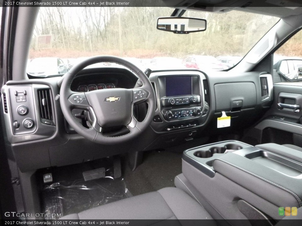 Jet Black Interior Photo for the 2017 Chevrolet Silverado 1500 LT Crew Cab 4x4 #117332446