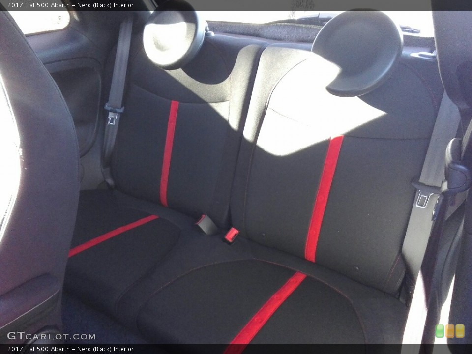 Nero (Black) Interior Rear Seat for the 2017 Fiat 500 Abarth #117333583