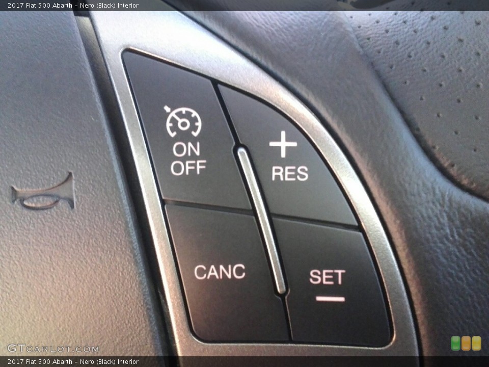 Nero (Black) Interior Controls for the 2017 Fiat 500 Abarth #117333700