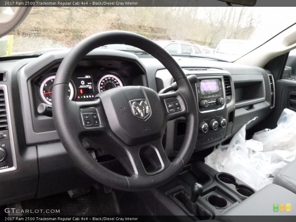 Black/Diesel Gray Interior Dashboard for the 2017 Ram 2500 Tradesman Regular Cab 4x4 #117334501