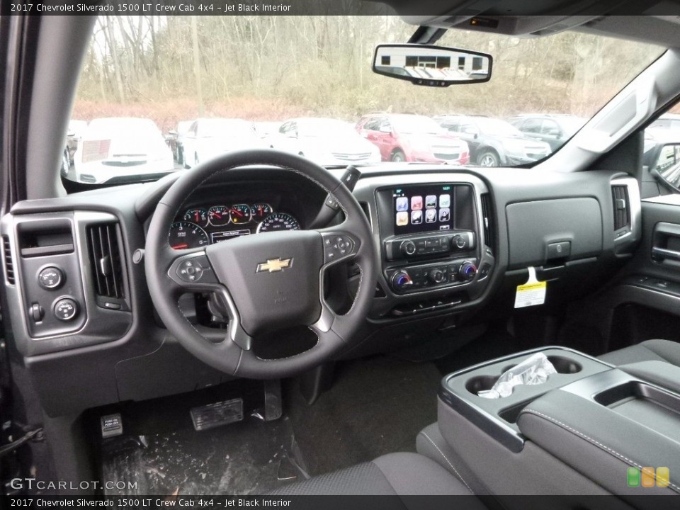 Jet Black Interior Photo for the 2017 Chevrolet Silverado 1500 LT Crew Cab 4x4 #117335452
