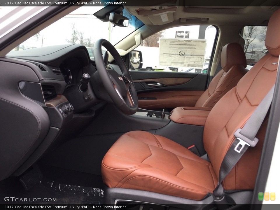 Kona Brown Interior Photo for the 2017 Cadillac Escalade ESV Premium Luxury 4WD #117336628