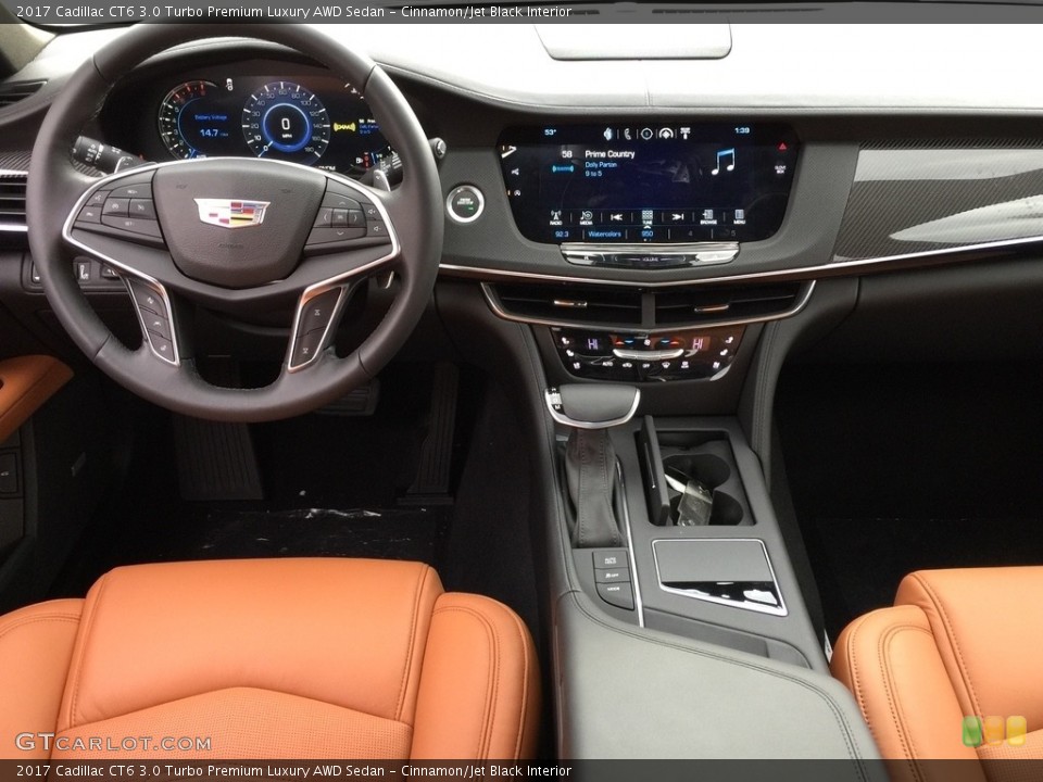 Cinnamon/Jet Black Interior Front Seat for the 2017 Cadillac CT6 3.0 Turbo Premium Luxury AWD Sedan #117336889