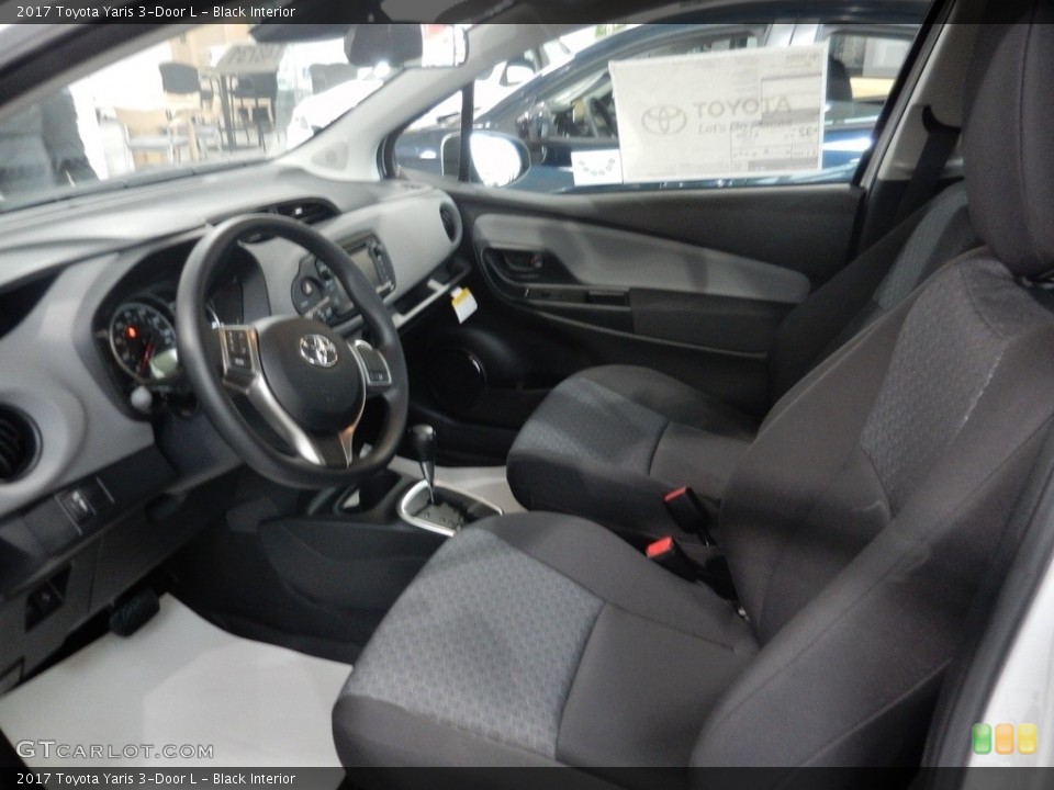 Black Interior Photo for the 2017 Toyota Yaris 3-Door L #117341359