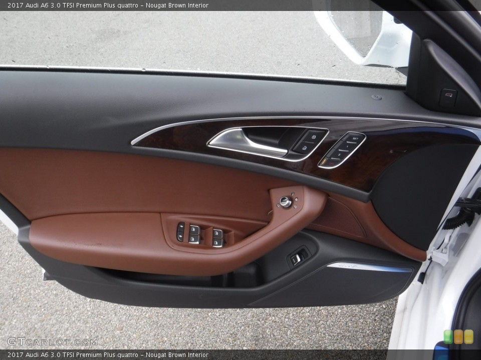 Nougat Brown Interior Door Panel for the 2017 Audi A6 3.0 TFSI Premium Plus quattro #117342052