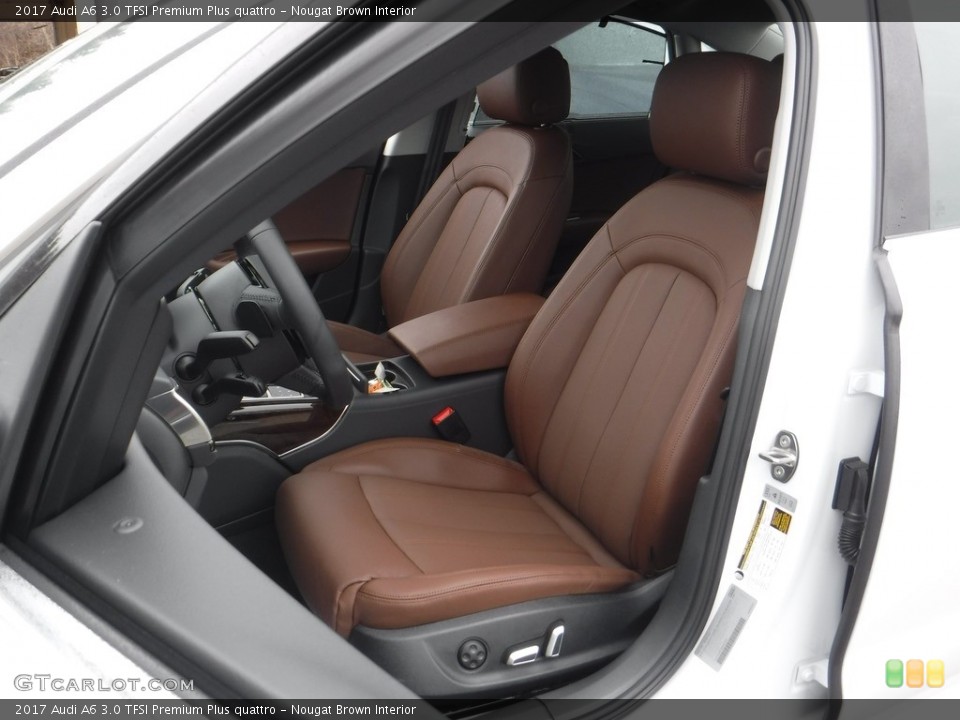 Nougat Brown Interior Front Seat for the 2017 Audi A6 3.0 TFSI Premium Plus quattro #117342127