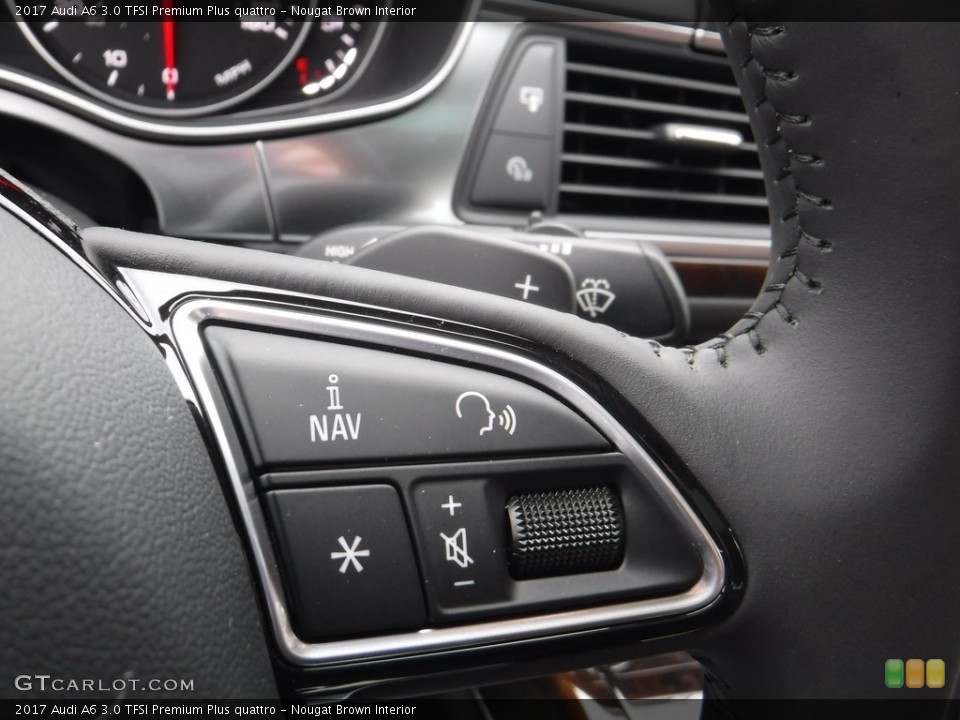 Nougat Brown Interior Controls for the 2017 Audi A6 3.0 TFSI Premium Plus quattro #117342310