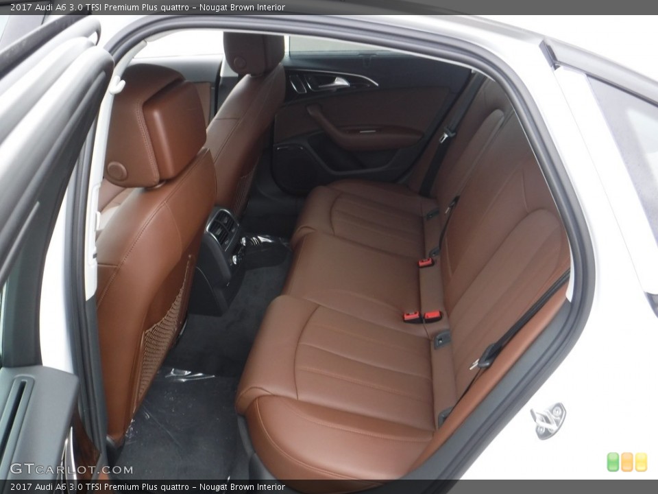 Nougat Brown Interior Rear Seat for the 2017 Audi A6 3.0 TFSI Premium Plus quattro #117342427
