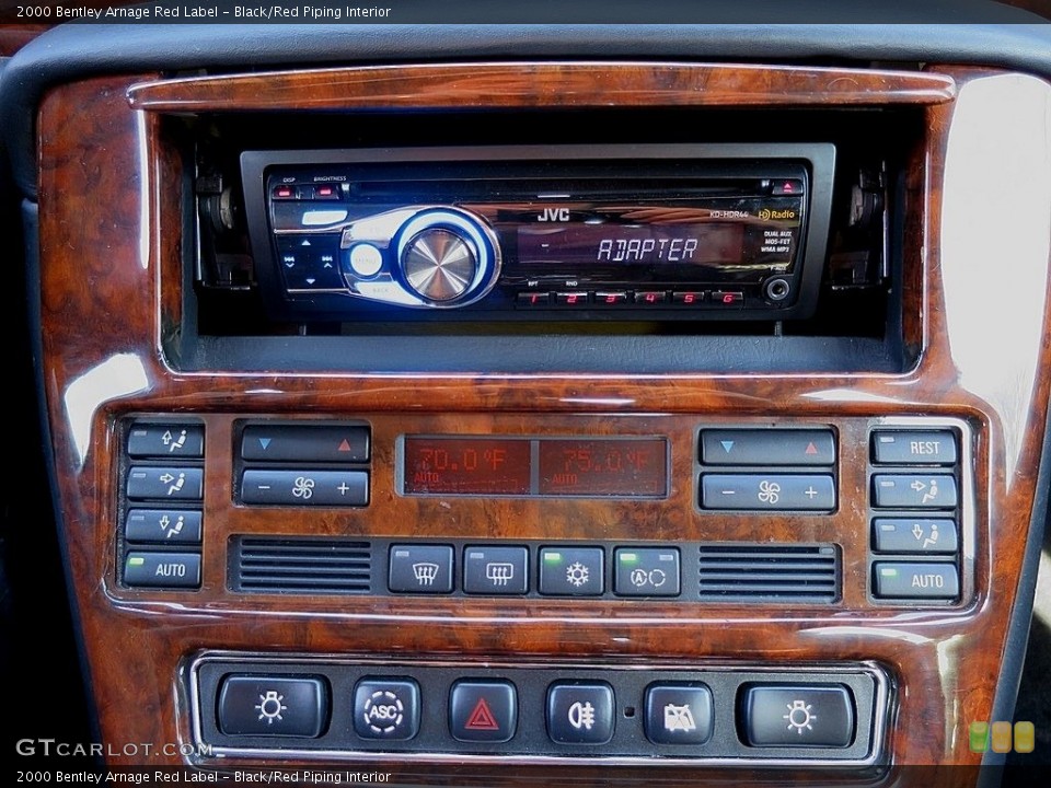 Black/Red Piping Interior Controls for the 2000 Bentley Arnage Red Label #117343882